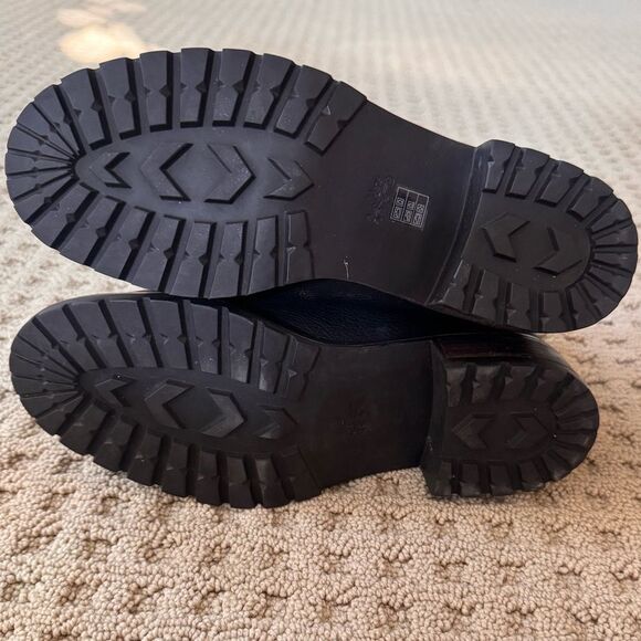 Coach Gabriella Boot 8 Black Natural Leather/Shearling Ankle Boots Sz 7.5 37.5 - Picture 8 of 11